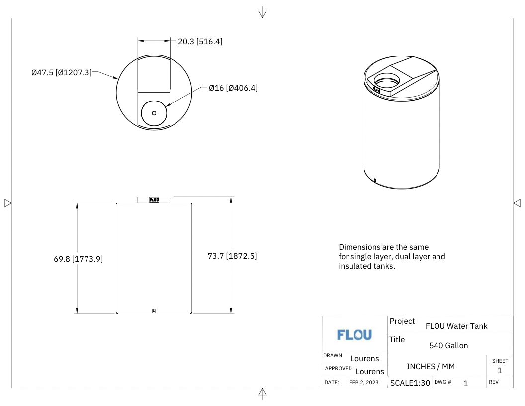 540gal tank design 